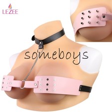 Breast Clamps Belt Leather Bra Spike Harness Nail Piercing Breast Bondage BDSM