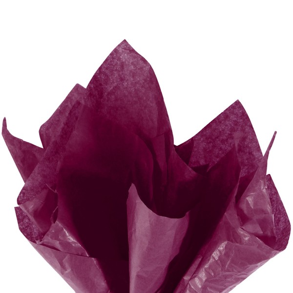 "10 Blatt Geschenk Seiden Papier 20\"X 26\" FüR Dekor Diy Basteln Weinrot"-image