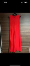 Red Sleeveless Midaxi Dress (Zara) Size XL
