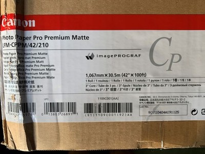 CANON LFM-CPPM/42/210 Matte Photo Papier Pro Premium 240g/m 42 Zoll 106,7cm