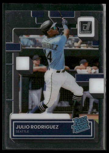 Julio Rodriguez #72 — 2022 Panini Chronicles Clearly Donruss baseball card