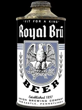 Royal BRU Beer of New Castle, Pennsylvania NEW Metal Sign: 12x16" Ships Free