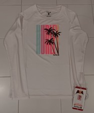 Girls Hurley Long Sleeve shirt UPF 50 Size 7/8 New