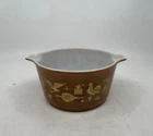 Vintage Pyrex Early American Brown Dish Mixing Bowl 473 1 Quart Brown  - (H) #9K