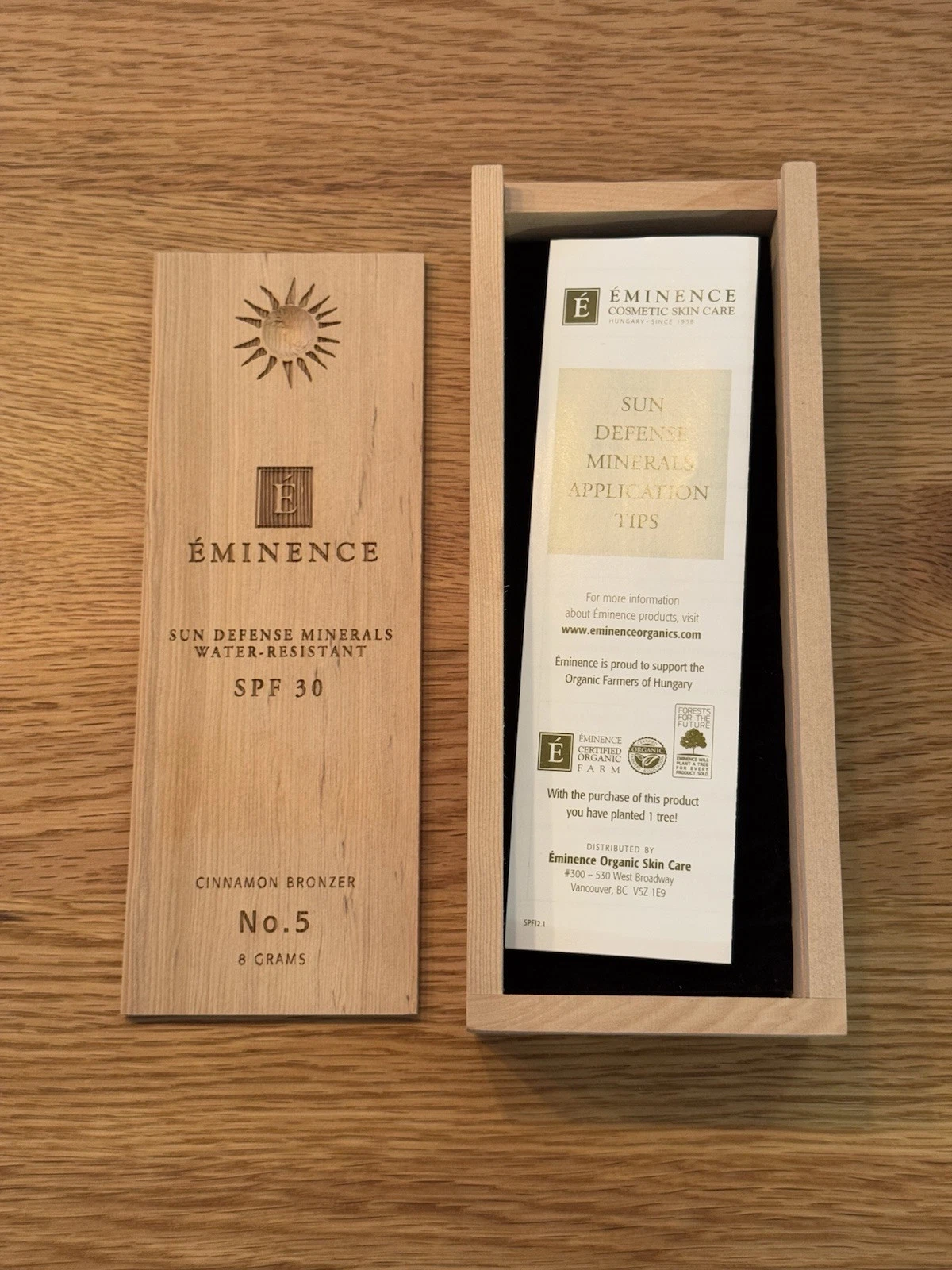 Eminence Sun Defense Minerals SPF 30 No. 5 Cinnamon Bronzer 8g - Brand New 3