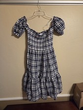 Tommy Hilfiger Off The Shoulder Smocked Dress Size Small