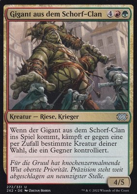 MTG Gigant aus dem Schorf-Clan 2X2 DE 272 Uncommon (6227)