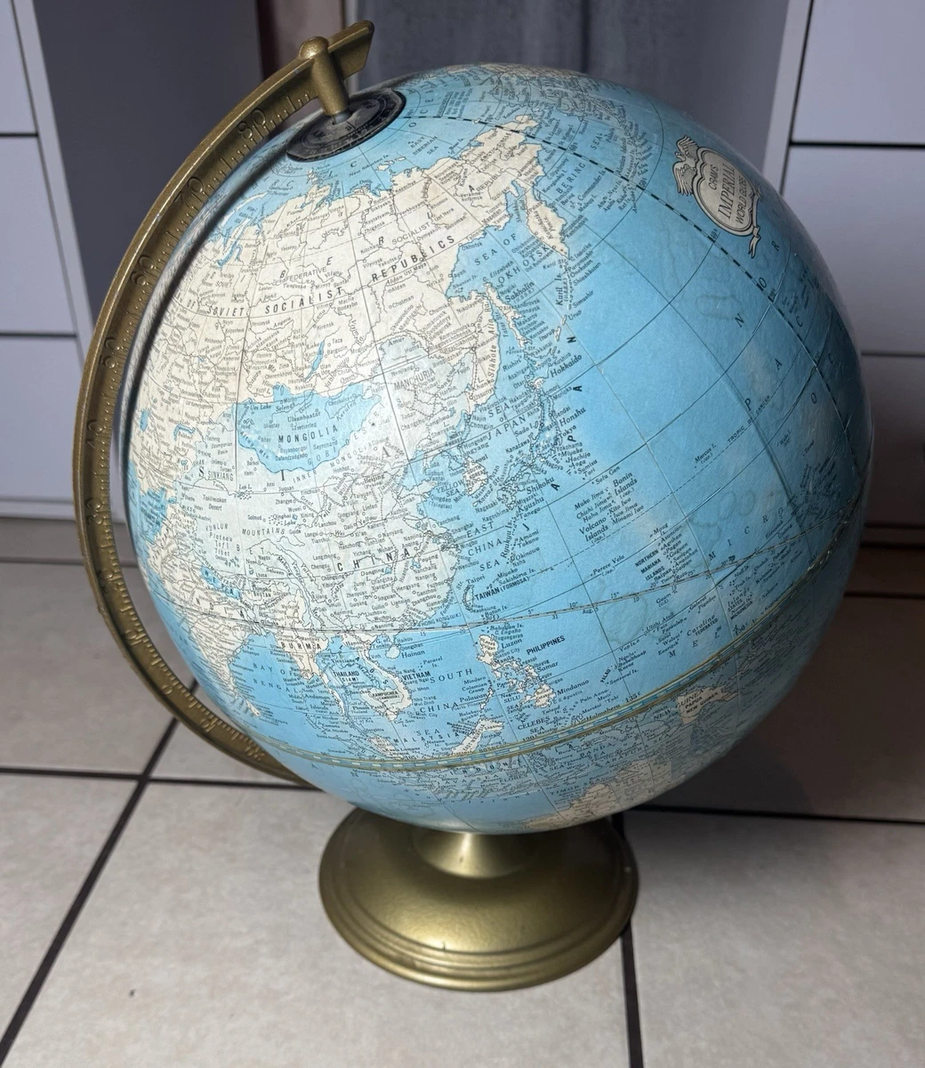 George F. Cram Co. Antique World Globes & Celestial Globes for