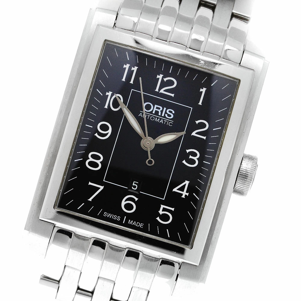 Oris 7657 Rectangular Automatic Men's Watch Used … - image 1