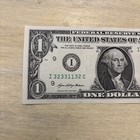 Trinary Fancy Serial Number One Dollar Bill, Uncirculated I 32331132 C 2021 — photo 3