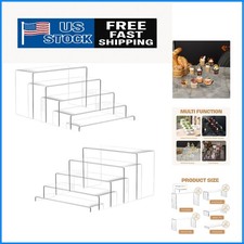 Versatile 10 Pcs Acrylic Display Stands - Perfect for Jewelry Collectibles