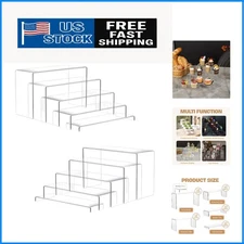 Versatile 10 Pcs Acrylic Display Stands - Perfect for Jewelry & Collectibles