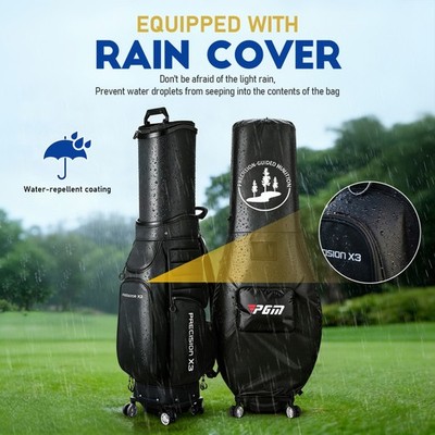 New PGM Golf Travel Bag with Wheels Telescoping Protective Cover
