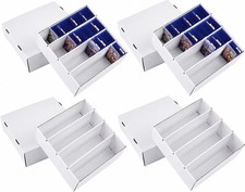 Trading Card Storage Box, 4 Pack 3200 Count Cardboard Card Boxes