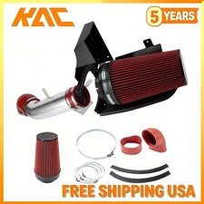 4 Cold Air Intake Kit Red Filter W Heat Shield For 99-06 Silverado 1500 4.8l 4 Cold Air Intake Kit Red Filter W Heat Shield For 99-06 Silverado 1500 4.8l
