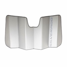Reflective Windshield Sunshade In Gray With Dark Silverado Gm Part 84641433 Reflective Windshield Sunshade In Gray With Dark Silverado Gm Part 84641433