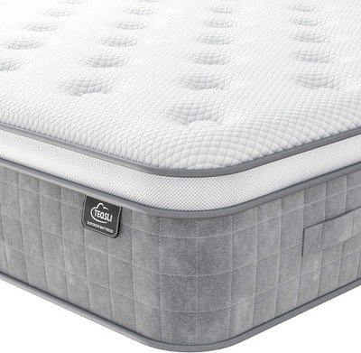 10 Zoll 7-Zonen orthopädische King/Groß Matratze, 5 Fuß Gel Memory Foam & Taschenfederkern H