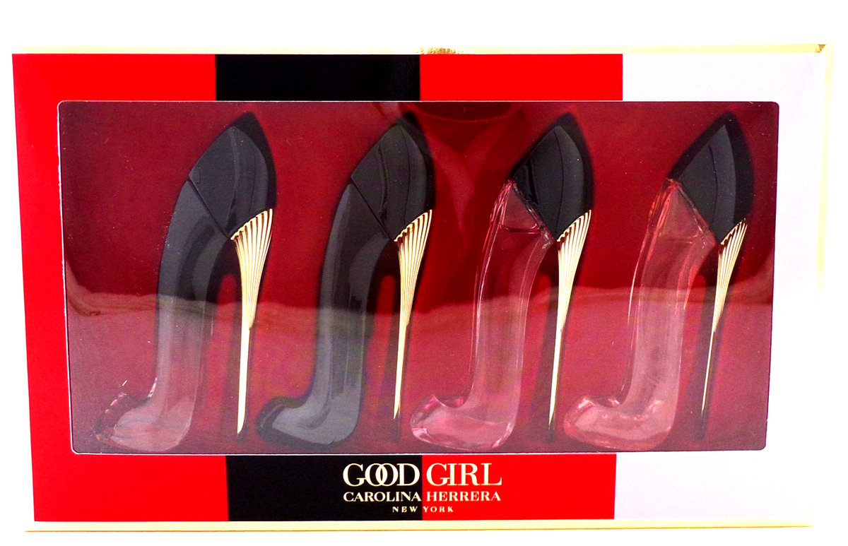 GOOD GIRL by Carolina Herrera 4 PCS SET 0.24 oz. Travel Splash for