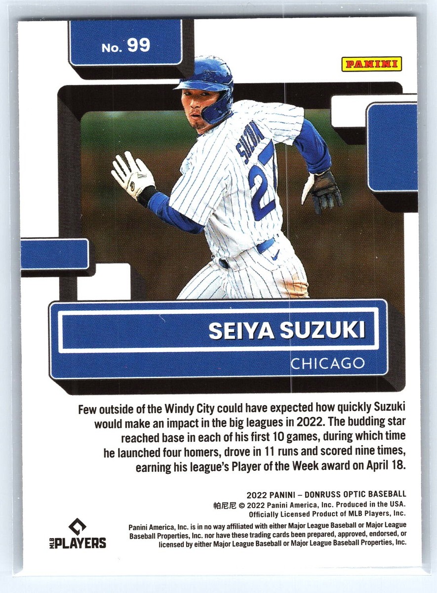 しろうさ 2022 DONRUSS OPTIC BASEBALL BASE RATED ROOKIE #99 Seiya