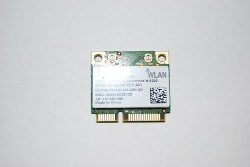 DELL/Intel Centrino Advanced-N 6200 622ANHMW 02GGYM WiFi card