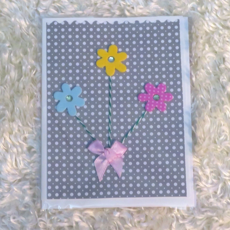 Set of 4 Handmade GET WELL SOON folded cards, 5.5"X4.25", A2 - Image 4 of 4