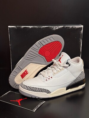 Nike Air Jordan 3 III White Cement Reimagined White / Red / Black DN3707-100 Sz.