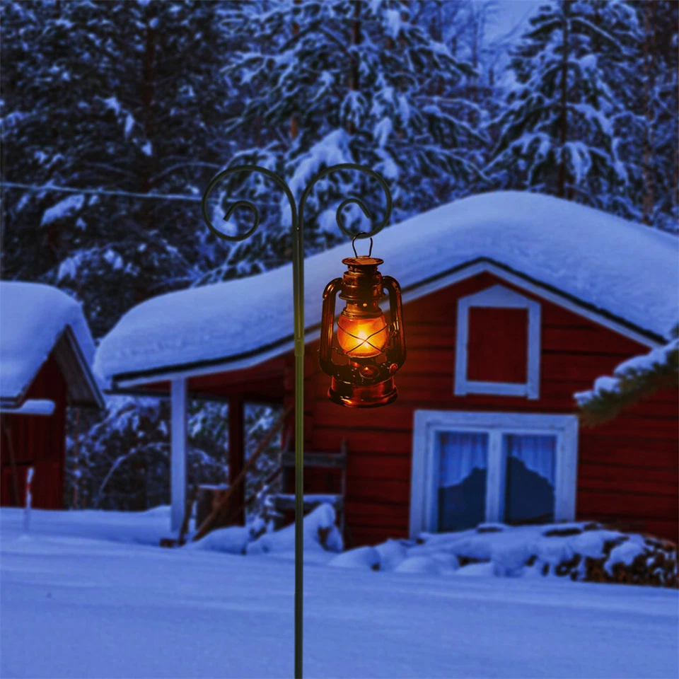 2 ganchos de pastor 94 pulgadas de alto 1/2 grueso resistente al óxido metal sólido para boda de pájaros Foto 3 de 4