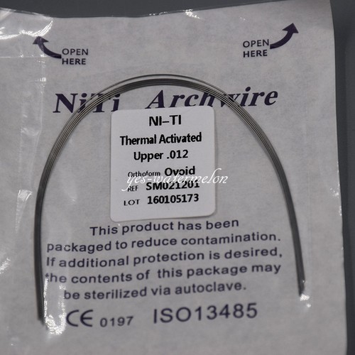 100 Set Filo Arco Niti Rotondo Ortodontico Termico Attivato Dentale 12~20 U/L - Foto 7 di 12