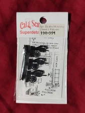 Cal Scale # 351 Ajax-Style Brake Wheels Plastic (6) HO Scale