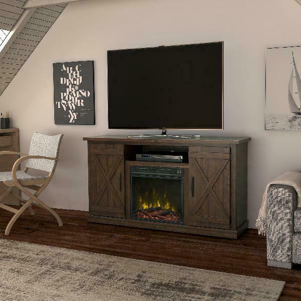 Tv Stand With Fireplace Electric Media Center Fake Heater