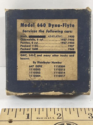 VTG Dyna-Flyte Model 660 Distributor Plate Assembly Olds Packard Pontiac Nash