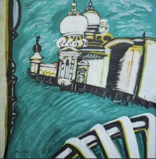 REMO BRINDISI VENEZIA 1982 - Opera In Cornice Regalo Arte Moderna Natale Venice