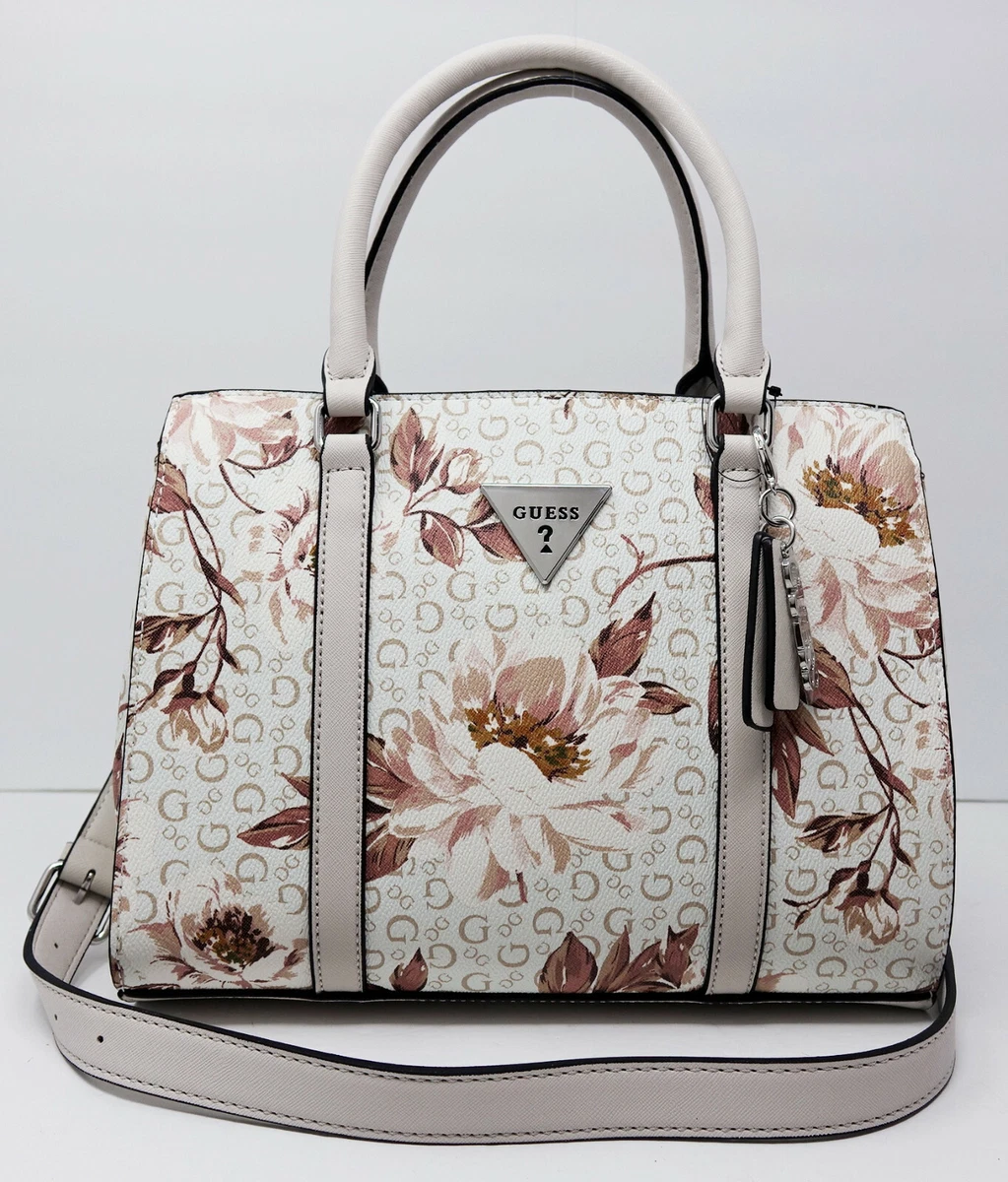 Guess pink floral purse cheap