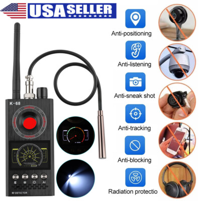 Anti-Spy Scanner Detector RF Camera GSM Audio Bug Finder Signal Tracker K68 USA