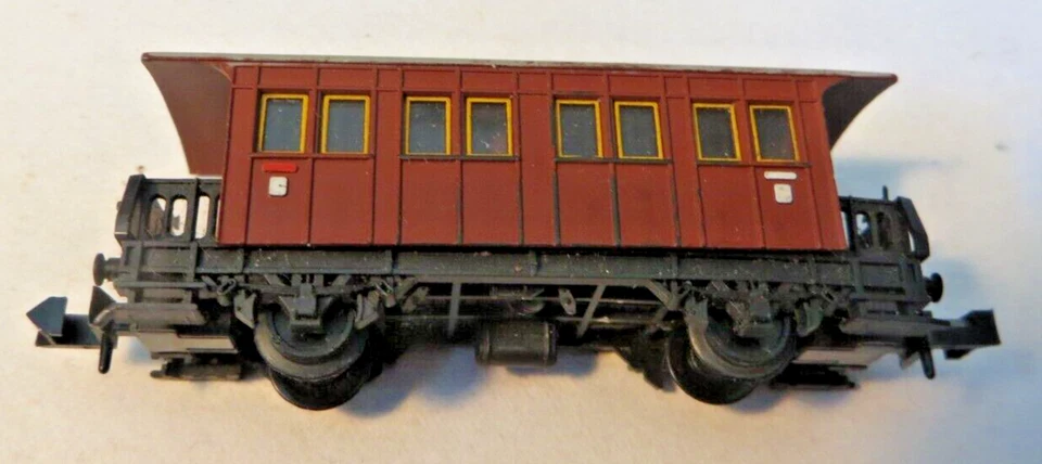 Minitrix 3069 N Personenwagen Donnerbüchse 3. Klasse braun der DRG gut ohne OVP