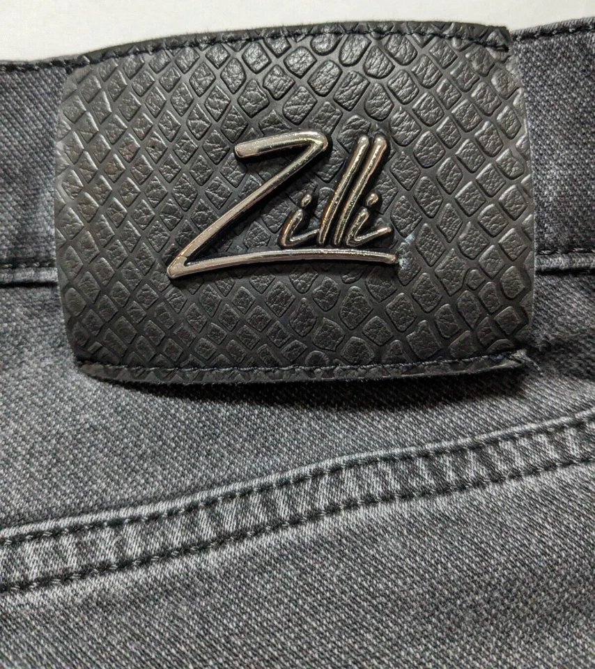 Pantalones de mezclilla elásticos negros ZILLI para hombre talla 33X28 LEER Foto 4 de 4