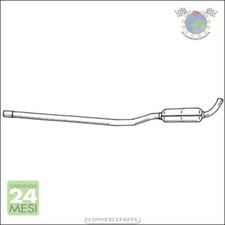 Silenziatore Marmitta Centrale Sigam per FIAT 124 SEAT