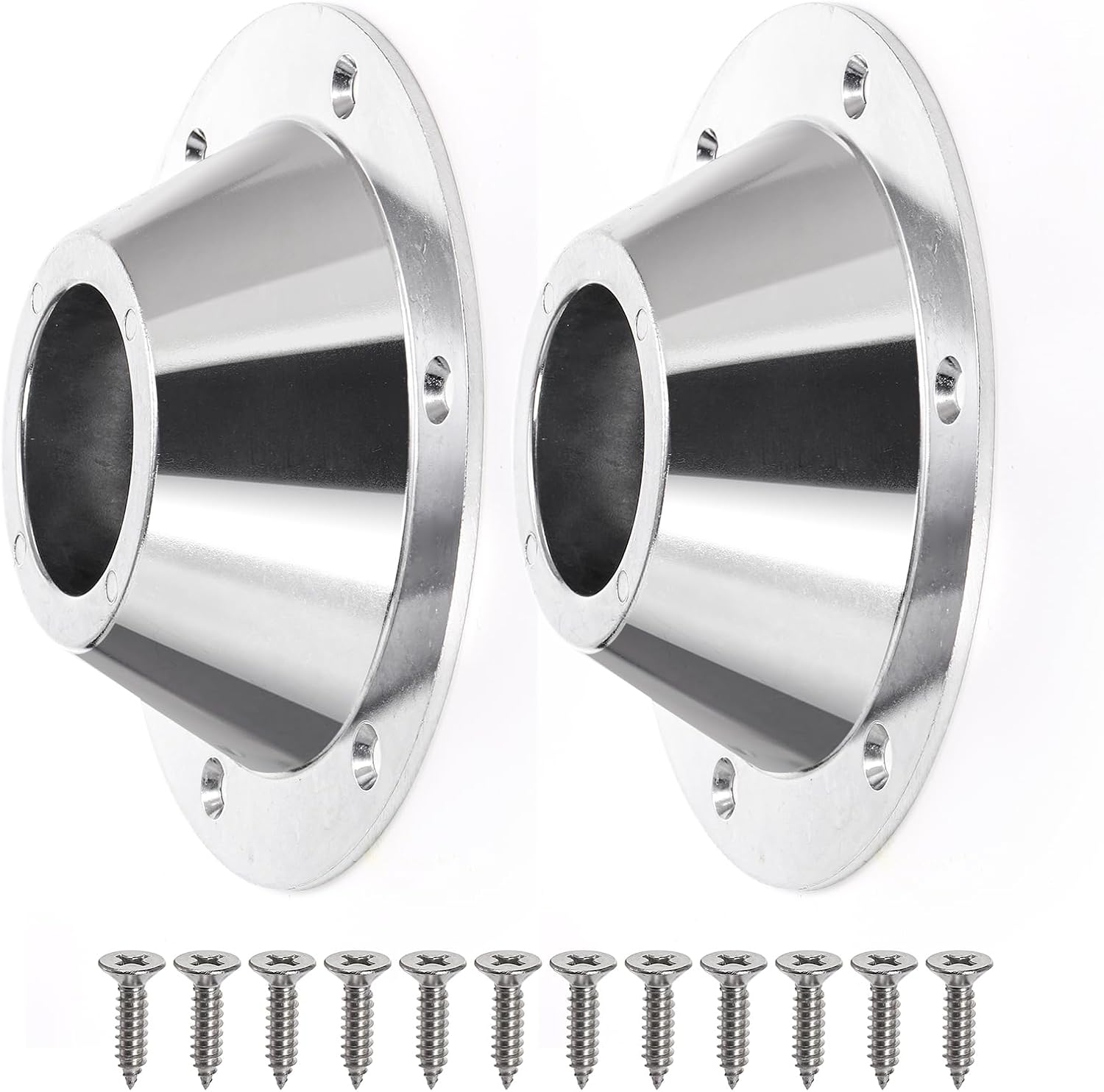 2 Pack RV Table Base Mount, Aluminum RV Pedestal Table Base Flange, Camper Table
