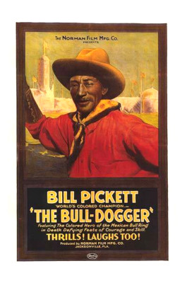 Western Bill Pickett Bull-Dogger Movie Poster Print Wall Decor 17 x 12