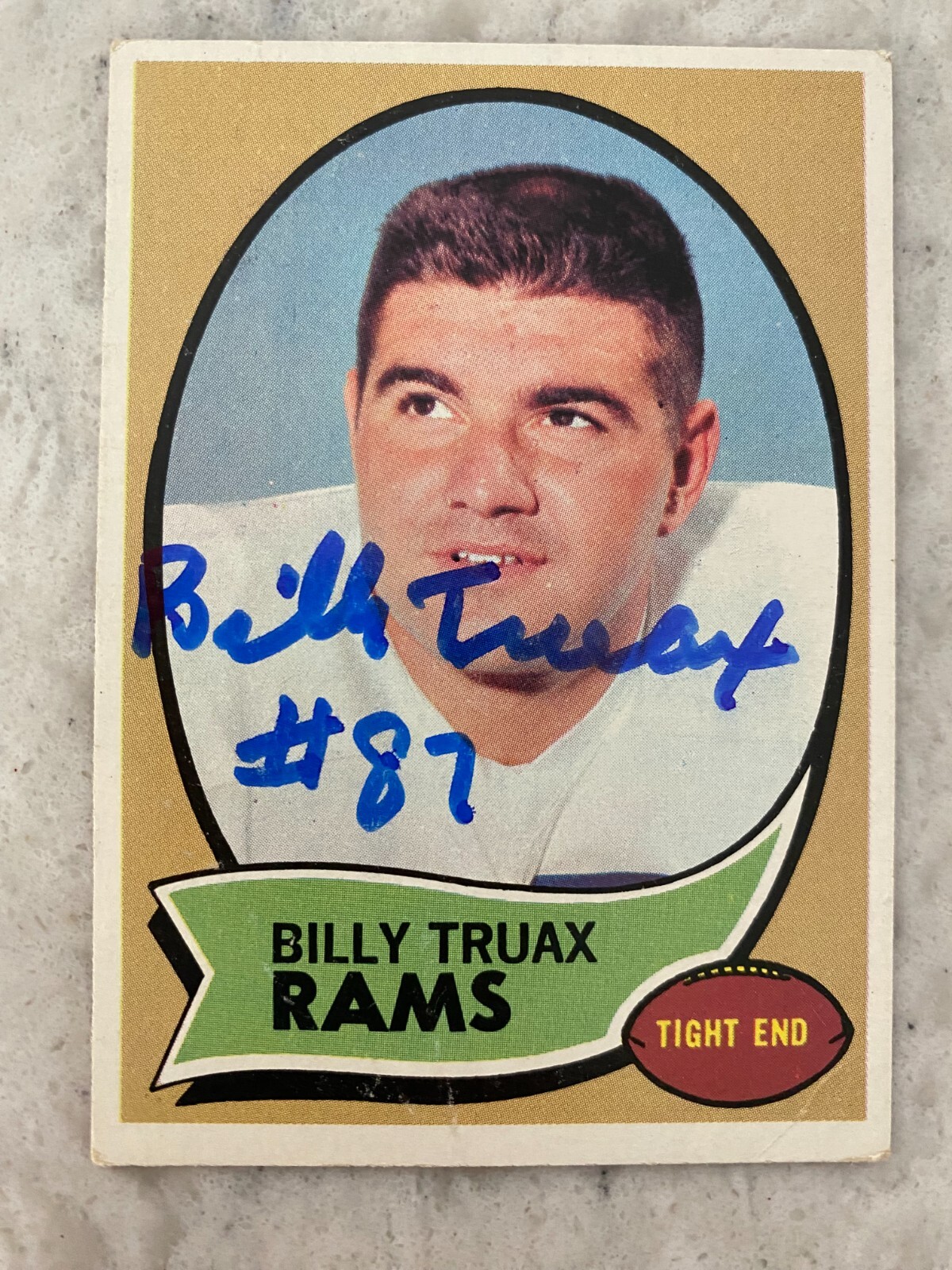 Billy Truax signed LOS ANGELES RAMS card 1970 Topps | eBay