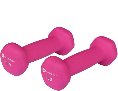Fitness Alley Neoprene 3 Pairs Workout Dumbbells (8LB,10LB &amp;12LB) - Non Slip, Anti Roll Exercise