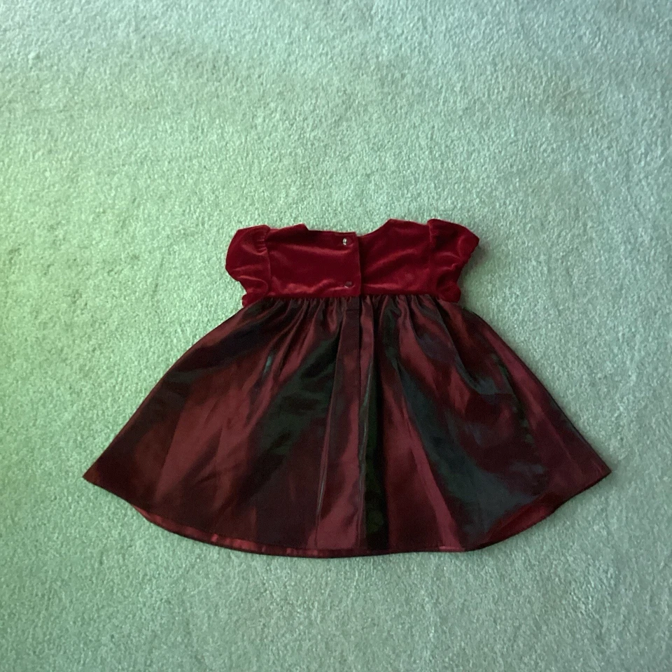 JONA MICHELLE HOLIDAY SEASON/ PARTY DRESS, 18 MONTH, SHORT SLEEVED, FABRICFLOWER - Изображение 4 из 4