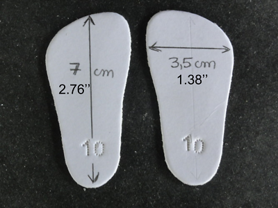Ancienne Paire de Chaussures en Cuir Taille 10 de Poupée