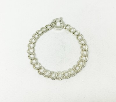 Parallel Curb Chain Bracelet 925 Sterling Silver, Handmade Jewelry Gifts For Her