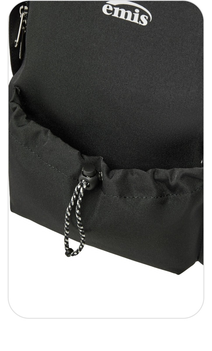 emis String Day Backpack, Black (100% Authentic) | eBay