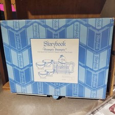 Dept. 56 Storybook  Humpty Dumpty  Handpainted Teapot  Cups