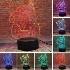 Anime 3D Night Light 16 Colors Changing Touch  Remote Control