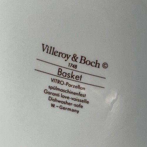 Vintage Villeroy & Boch "Basket" 4 Cup Teapot w/Lid #1748 West Germany 1980's - Picture 20 of 24