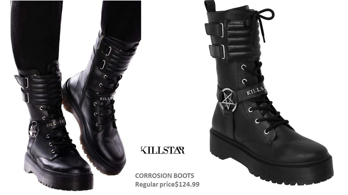Killstar low cut boots men 10 women 12 Dark Machine Boots - Killstar Women main image 4