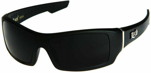 Men's Locs Sunglasses Black Frame Category 3 Dark Lens Sunglasses - Picture 3 of 10